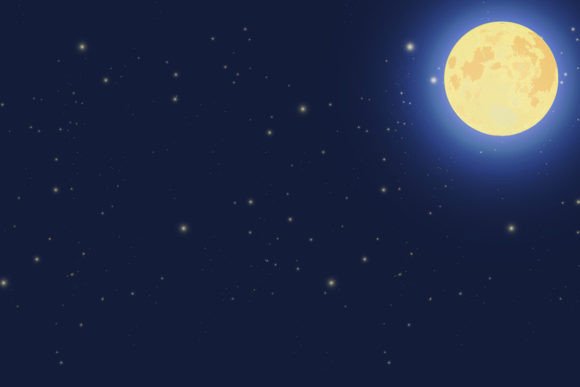 Download Full Moon on the Starry Night Background - Background Collection