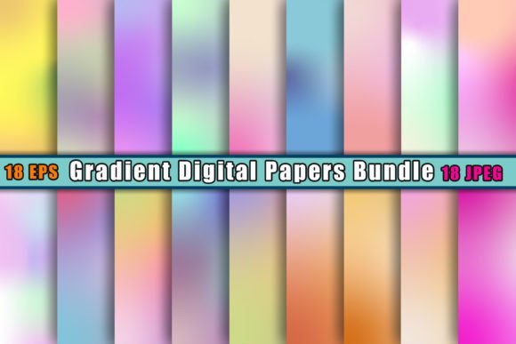 Download Gradient Digital Paper Bundle Background - Background Collection