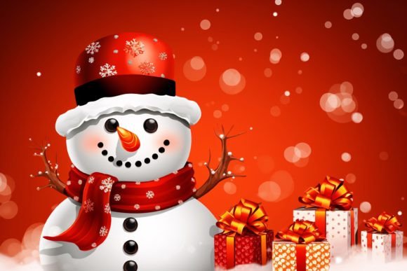 Download Christmas Snowman Background - Background Collection