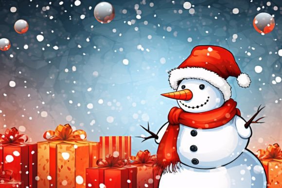 Download Christmas Snowman Background - Background Collection