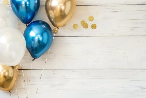Download Holiday Background with Balloons - Background Collection