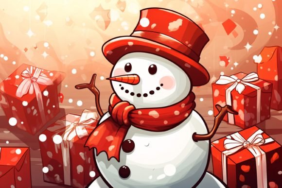 Download Christmas Snowman Background - Background Collection