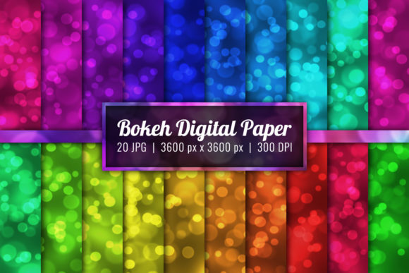Download Bokeh Background Digital Paper Set-35 - Background Collection