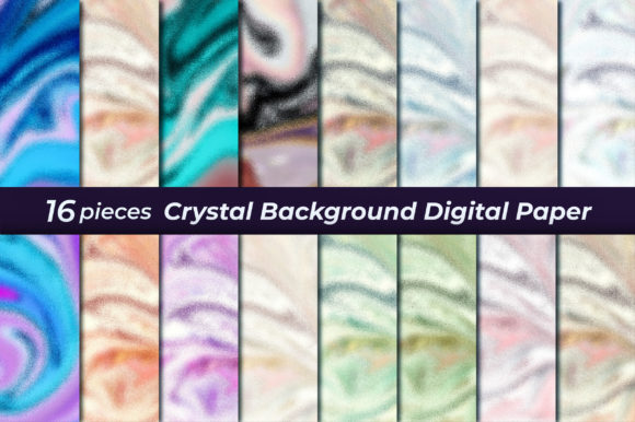 Download Crystal Background Digital Paper Set - Background Collection