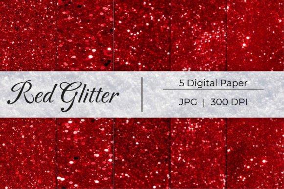 Download Red Glitter Paper Backgrounds - Background Collection