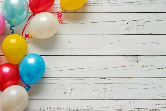 Download Holiday Background with Balloons - Background Collection