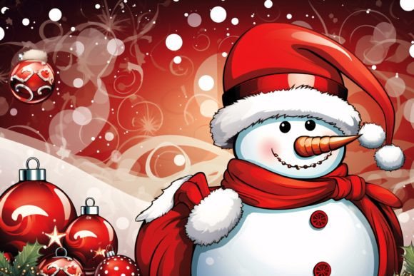 Download Christmas Snowman Background - Background Collection