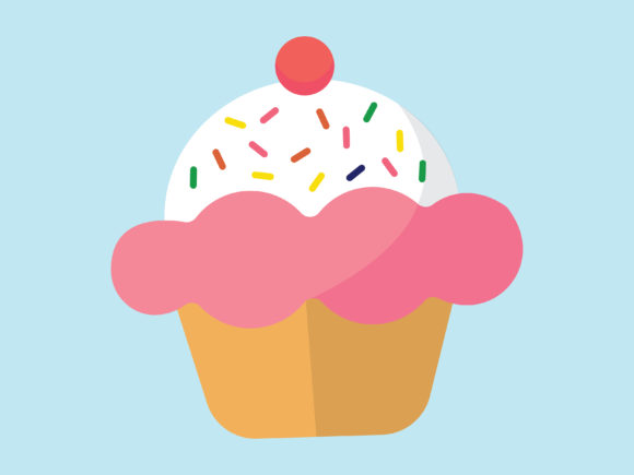 Download ILLUSTRATION FOOD CUPCAKE BACKGROUND - Background Collection
