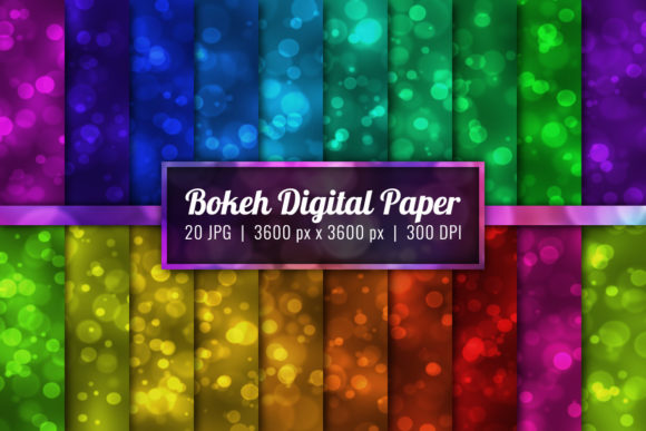 Download Bokeh Background Digital Paper Set-31 - Background Collection