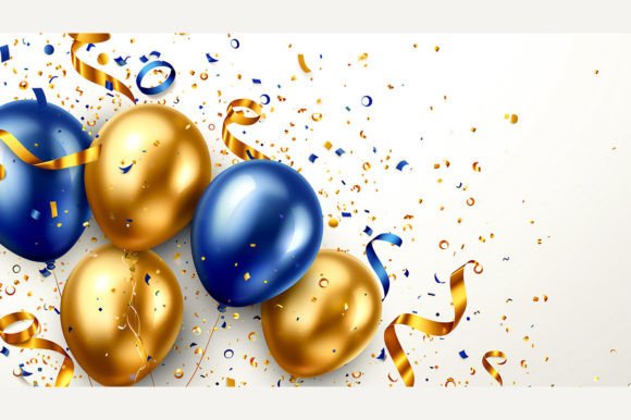 Download Holiday Background with Balloons - Background Collection
