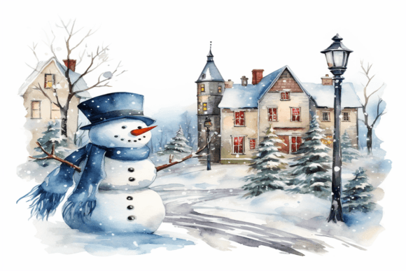 Download Christmas Snowman Background - Background Collection