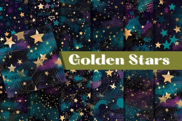Download Golden Stars New Years Eve Background - Background Collection