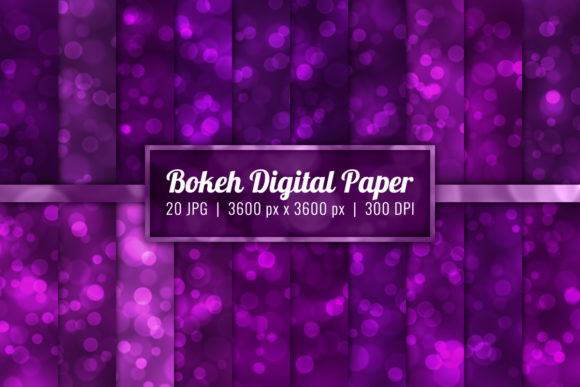Download Bokeh Background Digital Paper Set-39 - Background Collection