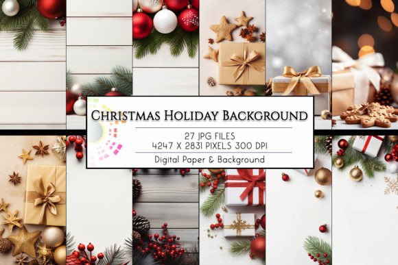 Download Beautiful Christmas Holiday Background - Background Collection