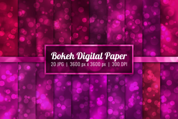 Download Bokeh Background Digital Paper Set-45 - Background Collection