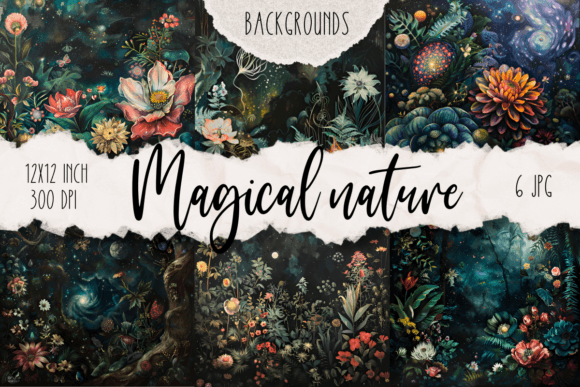 Download Magical Nature Digital Background Set - Background Collection