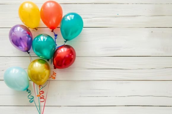 Download Holiday Background with Balloons - Background Collection