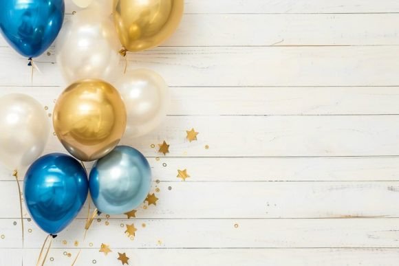 Download Holiday Background with Balloons - Background Collection