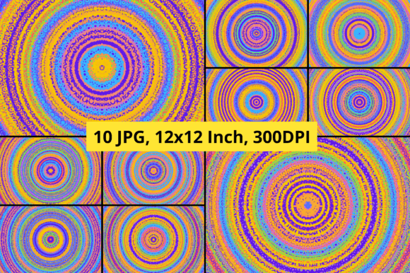 Download Colorful Circle Digital Background Set 3 - Background Collection