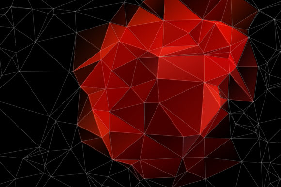 Download Low Polygon Vector Black Red Background - Background Collection