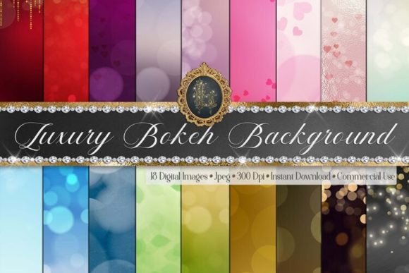 Download Luxury Bokeh Dot Heart Background - Background Collection