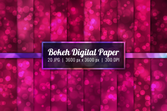 Download Bokeh Background Digital Paper Set-38 - Background Collection