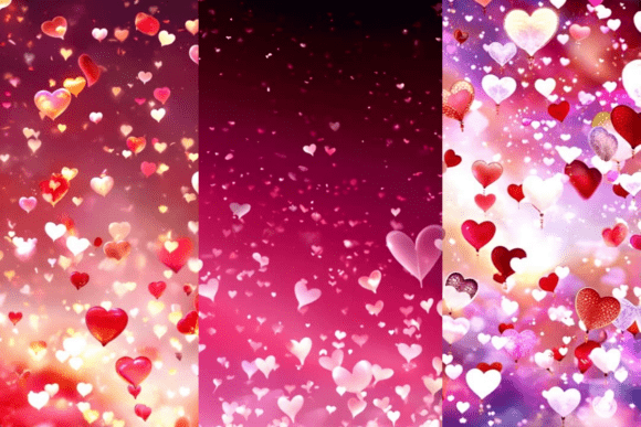 Download Romantic Animated Heart Background - Background Collection