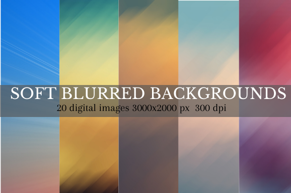 Download Blurred Background, Digital Paper Bundle - Background Collection