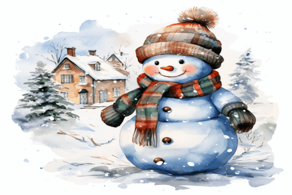 Download Christmas Snowman Background - Background Collection