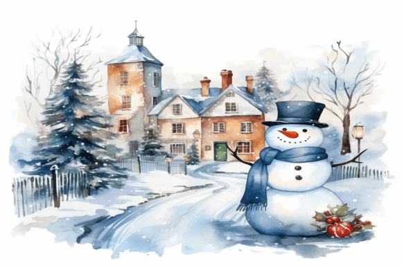 Download Christmas Snowman Background - Background Collection