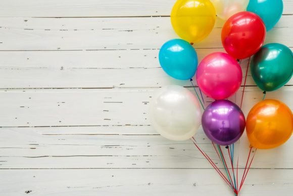 Download Holiday Background with Balloons - Background Collection