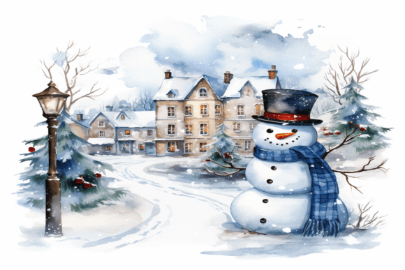 Download Christmas Snowman Background - Background Collection
