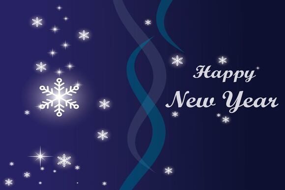 Download Snowflake Happy New Years Background - Background Collection