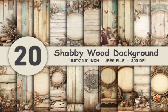 Download Shabby Wood Background Digital Paper - Background Collection