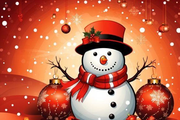 Download Christmas Snowman Background - Background Collection