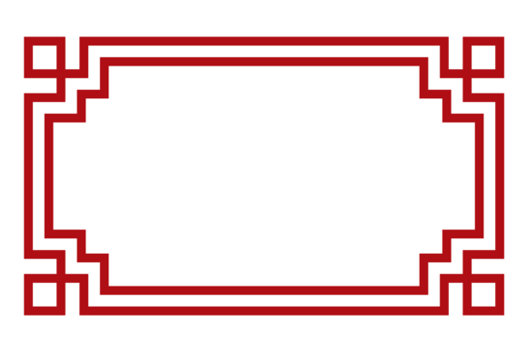 Download Geometric Frame in Red Line Style. Elega - Premium Resources