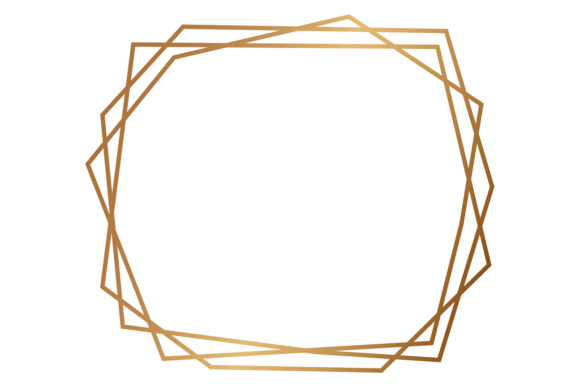 Download Gold Geometric Frame. Art Deco Polygonal - Geometric frame Collection
