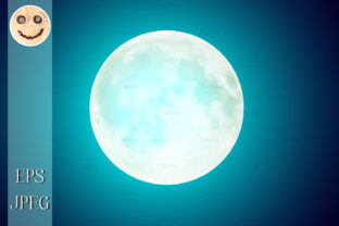 Download Full Moon over Blue Night Sky Background - Background Collection