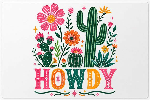 Download Howdy Cactus Floral PNG - Cactus Collection