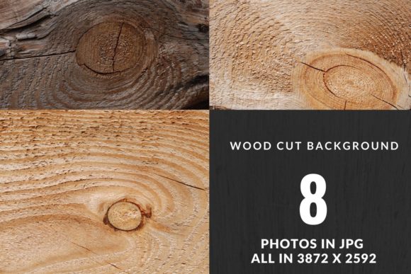 Download Wood Slices Digital Background Set. Wood - Background Collection