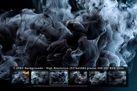 Download Vivid Black Smoke in Black Backgrounds - Background Collection