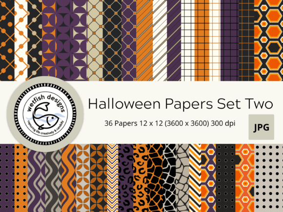 Download Halloween Papers Set Two - Halloween papers Collection