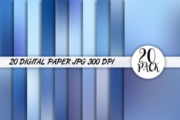 Download Blue Gradient Digital Paper Background - Background Collection