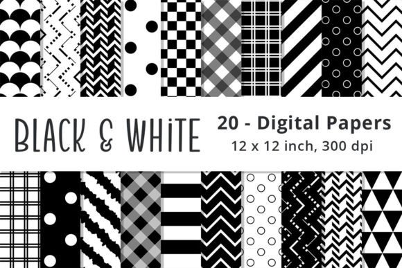 Download Black and White Pattern Paper Background - Background Collection
