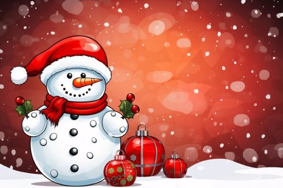 Download Christmas Snowman Background - Background Collection